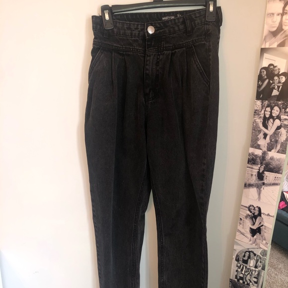 Black Nasty Gal Jeans size 4 - Picture 1 of 4